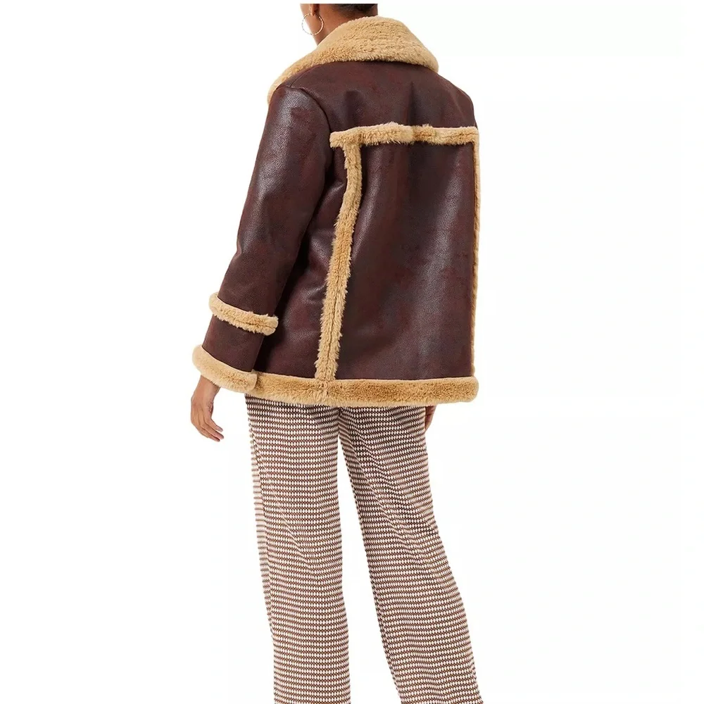 FRENCH CONNECTION BRWON COAT - Picture 9 of 14